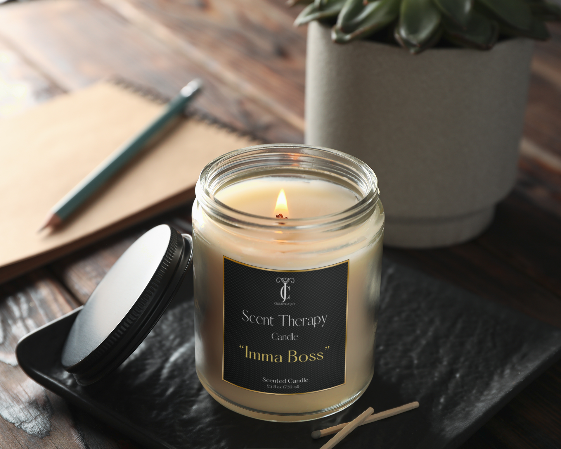"IMMA BOSS" SCENT THERAPY CANDLES